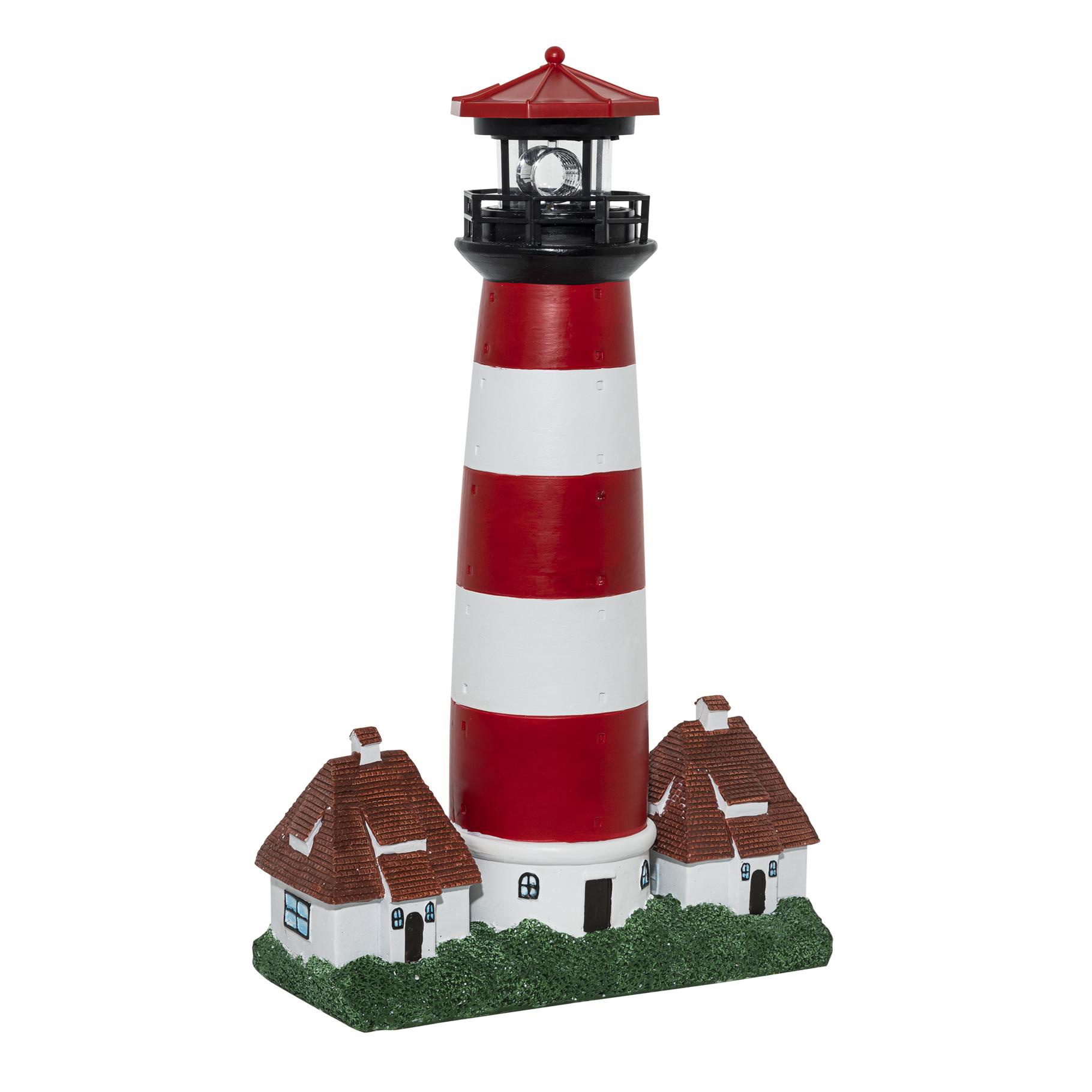LED Leuchtturm mit Reflektor 43 cm – Maritime Dekoration LED Leuchtturm mit Reflektor 43 cm – Maritime Dekoration