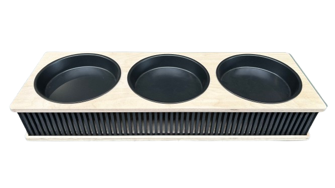 Hotty Tapas Large Warmhalteplatte eckig mit Teelicht zum Grillen