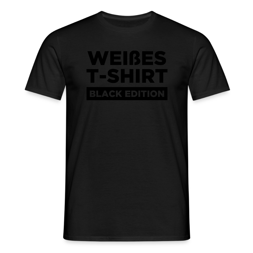 Men's T-Shirt - Weißes T-Shirt - BLACK EDITION Men's T-Shirt - Weißes T-Shirt - BLACK EDITION