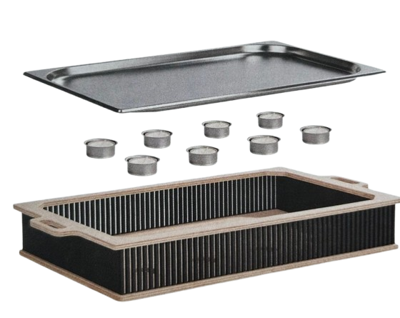 Hotty Legacy Majestic Warmhalteplatte zum Grillen - Speisenwärmer mit Teelicht