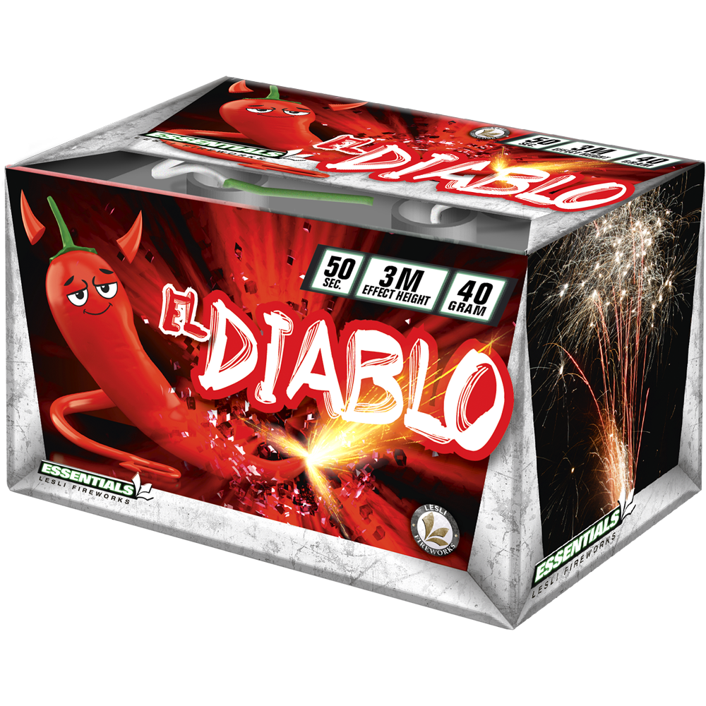Feuerwerk El Diabolo Fontäne, 50 Sekunden Feuerwerk El Diabolo Fontäne, 50 Sekunden