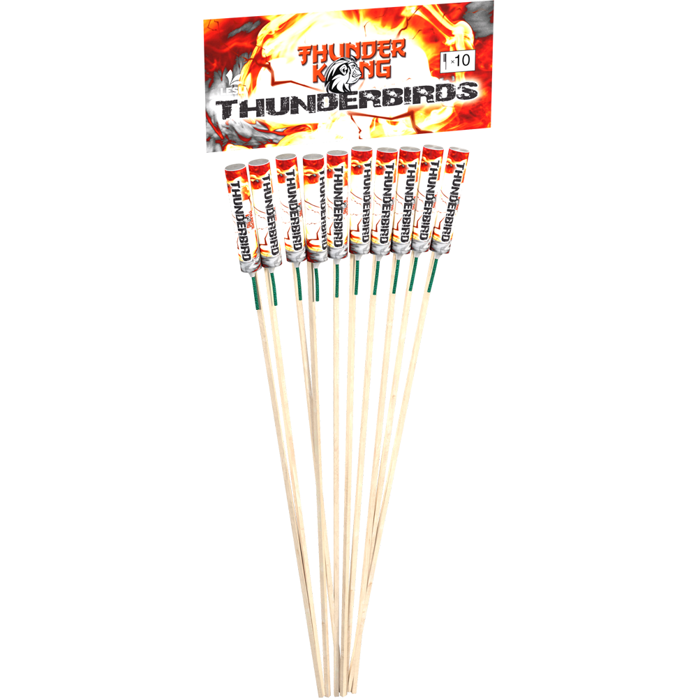 Feuerwerk Thunderbirds Raketen, 10er-Pack Feuerwerk Thunderbirds Raketen, 10er-Pack