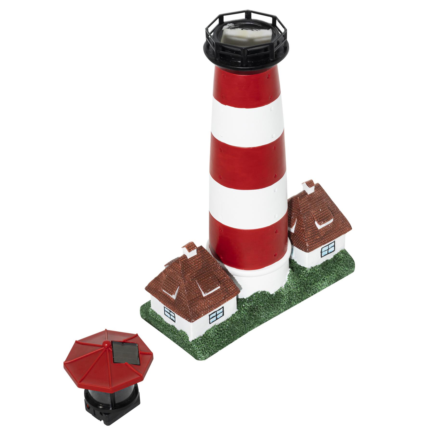 LED Leuchtturm mit Reflektor 43 cm – Maritime Dekoration LED Leuchtturm mit Reflektor 43 cm – Maritime Dekoration
