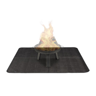 Bodenschutzmatte Grill 96,5 x 127 cm | Hitzeschutz bis 300 °C