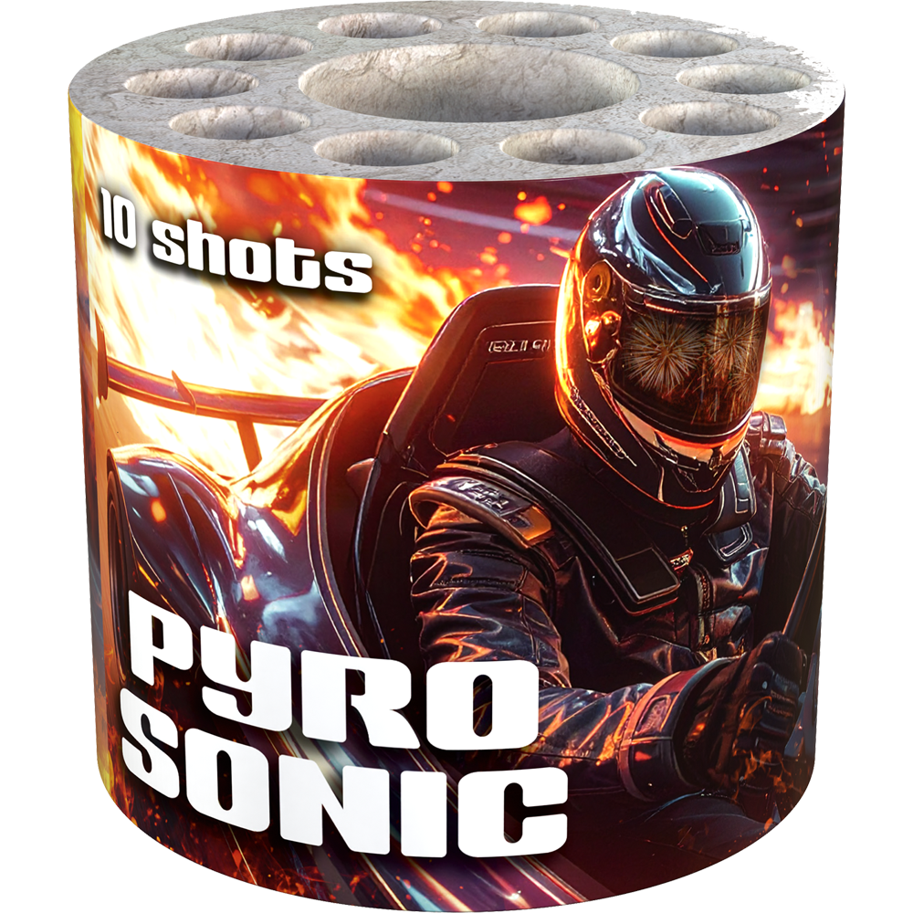Feuerwerk Pyrosonic-Batterie, 10 Schuss Feuerwerk Pyrosonic-Batterie, 10 Schuss