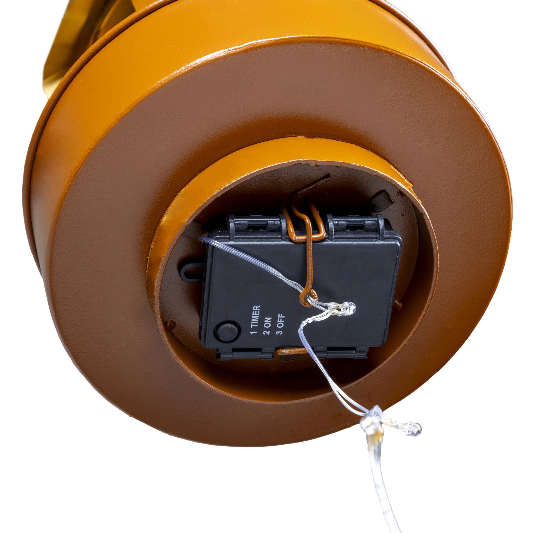 Leuchtturm aus Metall 80 cm mit LED & Timer | Gartendeko