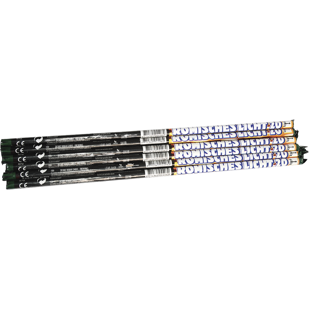 Feuerwerk Römisches Licht, 20 Schuss, 6er-Pack