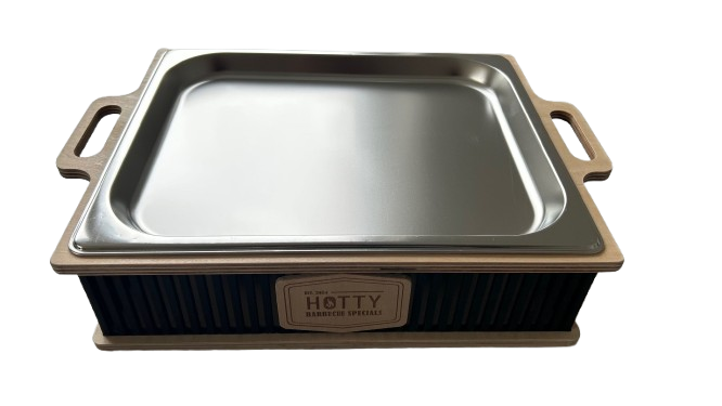 Hotty Legacy medium Warmhalteplatte mit Teelicht zum Grillen